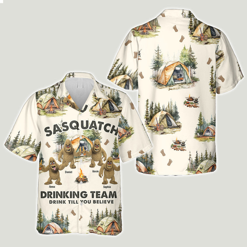 Drink Till You Believe - Personalized Camping Hawaiian Shirt