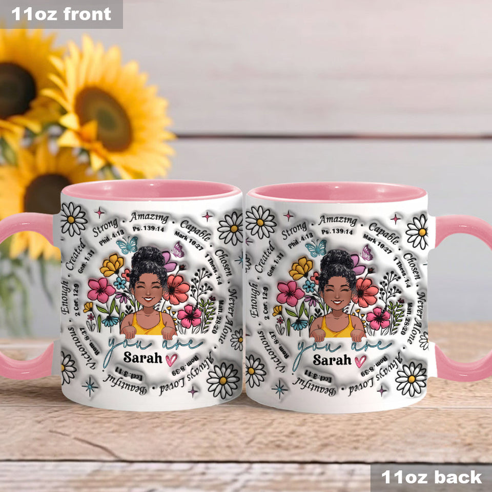 God Says You Are - Personalized African American Accent Mug