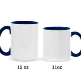 This Grandma Belongs To Sea Turtle Version - Personalized Grandma Accent Mug