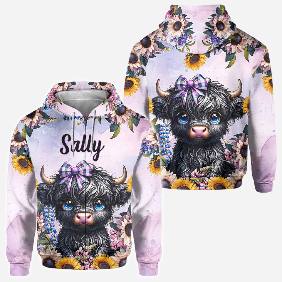 Cute Little Cow - Personalized All Over Shirt
