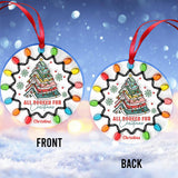 All Booked For Christmas - Personalized Book Ornament