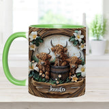 Love Highland Cows - Personalized Accent Mug