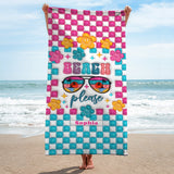 Beach Please - Personalized Sea Lover Beach Towel