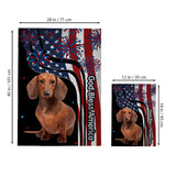 God Bless America - Personalized Dog House Flag