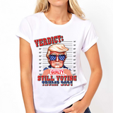 Still Voting Trump 2024 Tshirt, Patriotic President Shirt, Trump America Flag Design Tee Shirt