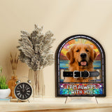I'm Always With You - Personalized Dog 2 Layered Wood Sign / Wood Plaque