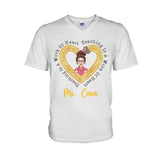 Teaching Is A Work Of Heart - Personalized Teacher T-shirt And Hoodie