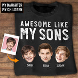 Awesome Like My Children - Personalized Father T-shirt And Hoodie