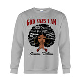 God Say I Am - Personalized African American T-shirt And Hoodie