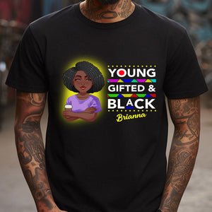 Young Gifted Black - Personalized African American T-shirt And Hoodie
