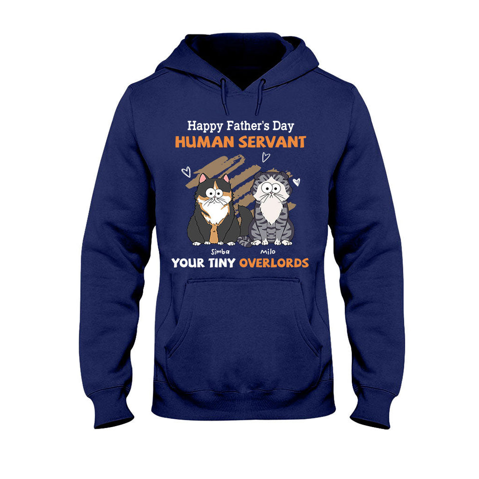To My Human Servant - Personalized Cat T-shirt And Hoodie