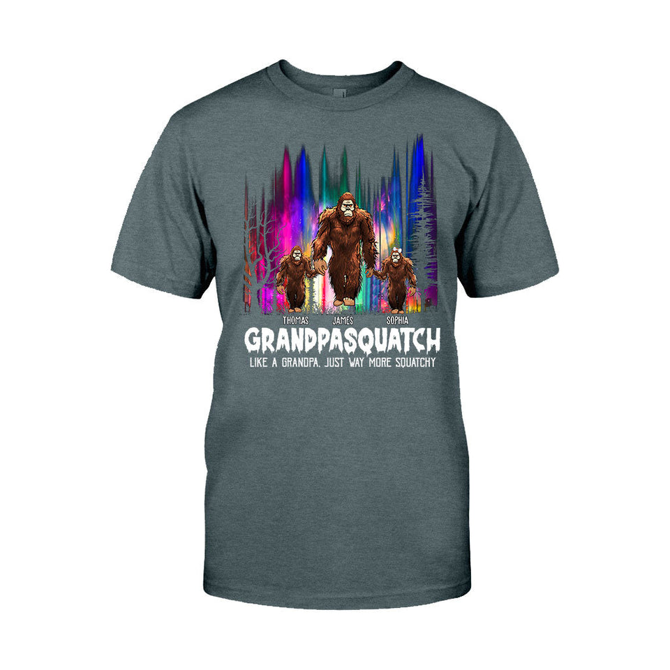 Grandpasquatch - Personalized Grandpa T-shirt And Hoodie