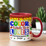 Sensibilisation à l'autisme - Mug personnalisé pour la sensibilisation à l'autisme
