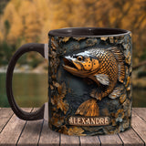 Fishing Lover Gift - Personalized Fishing Accent Mug