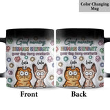 Good Morning Cat Human Servant - Personalized Cat Mug