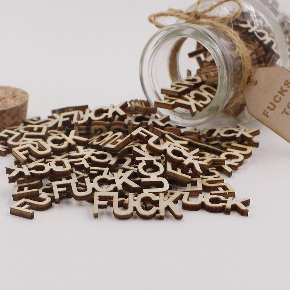 Jar Of Wooden F - Jar Of F