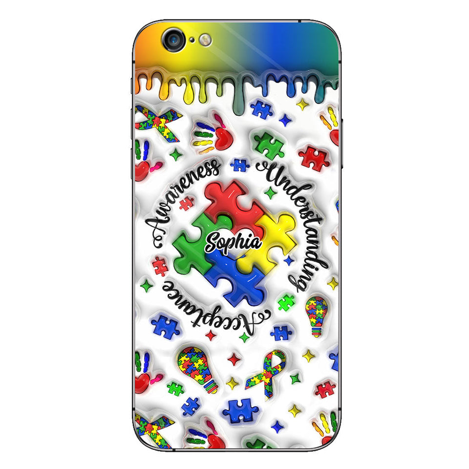 Sensibilisation à l'autisme - Coque de téléphone personnalisée pour la sensibilisation à l'autisme