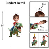 Dinosaurs - Personalized Kid Custom Shaped Ornament