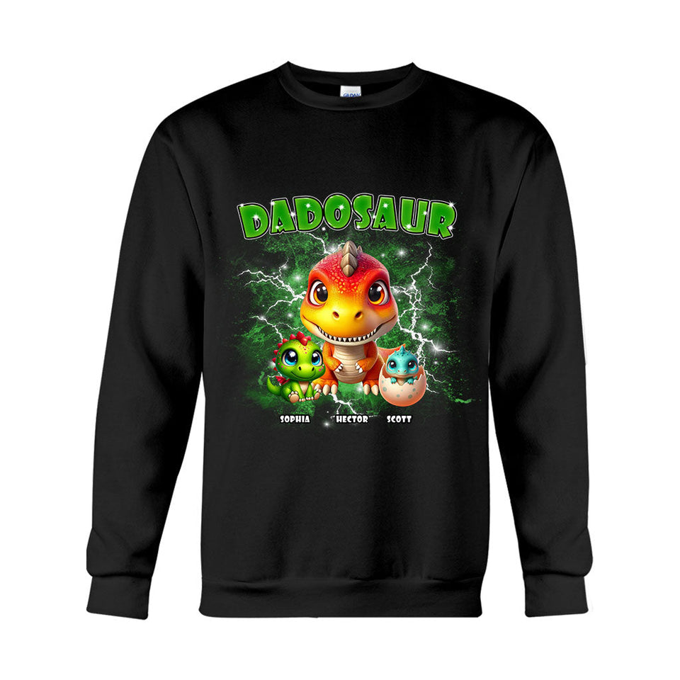 Dadosaur Thunder Bootleg - Personalized Father T-shirt And Hoodie