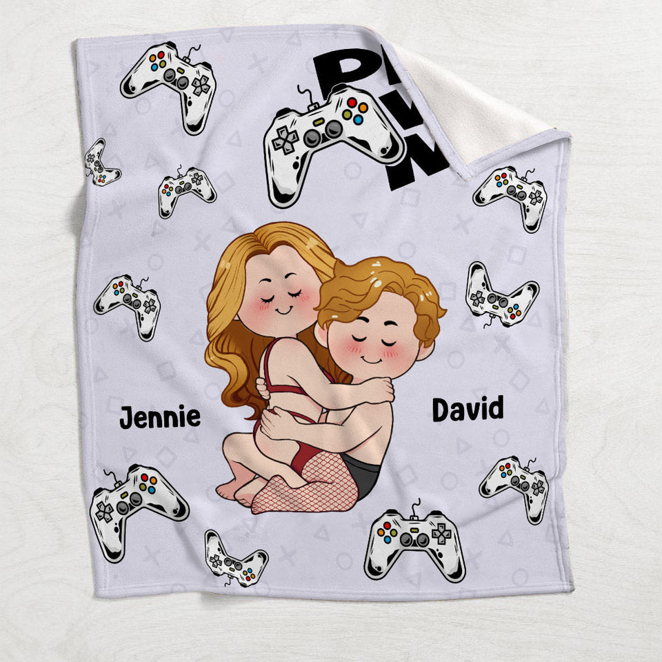 Play With Me - Personalized Video Game Blanket