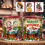 Badass Bitches - Personalized Bestie Accent Mug