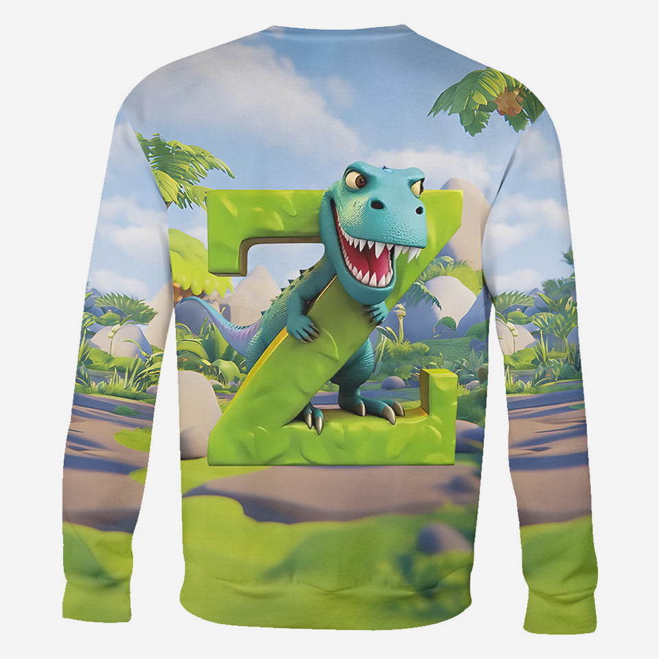 Dinosaur Alphabet - Personalized Kid All Over Shirt