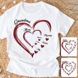 Grandma/Mommy's Sweethearts - Personalized Grandma T-shirt And Hoodie