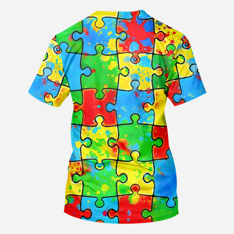 C'est normal d'être différent - T-shirt de sensibilisation à l'autisme