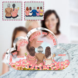 Beautiful Tulip Mother & Daughter Plaque - Personalized Mother Custom Shaped Acrylic Plaque