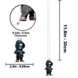 Stylish Skeleton - Personalized Skull Custom Shaped Car Ornament
