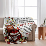 Christmas In Heaven - Personalized Memorial Blanket