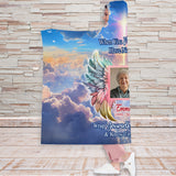 When You Miss Me Have No Fear - Personalized Memorial Hooded Blanket