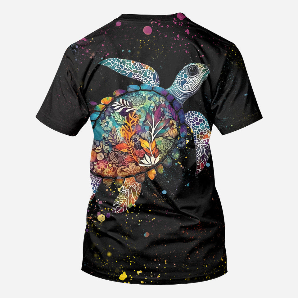 This Grandma Mom Belongs To - Personalized Turtle All Over Shirt