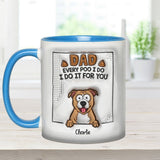 Dad Every Poo I Do - Personalized Dog Accent Mug
