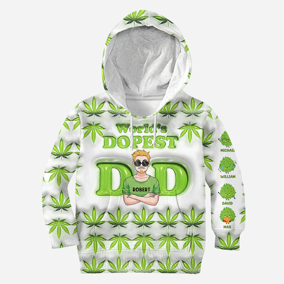 Dopest Dad Ever - Personalized Father All Over Shirt