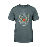 Floral Mama Bear And Cubs Hugging - Personalized Mother T-shirt And Hoodie