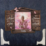 Jamais oublié·e - Plaque commémorative personnalisée en bois double couche