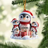 Any Title Cute Penguin Ornament - Personalized Grandma Ornament
