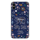 Mama Bear Floral - Personalized Mother Phone Case