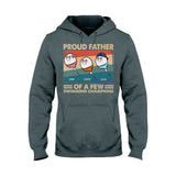 Proud Father Mother Of A Few Swimming Champions - Personalized Father T-shirt And Hoodie