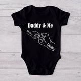 Daddy And Me Daddy's Team - Personalized Father T-shirt And Baby Onesie