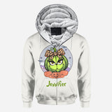 Green Pumpkin Mama Any Title - Personalized Stole Christmas All Over Shirt