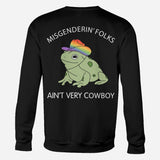 Misgendering Folks Aint Very Cowboy - Personalized LGBT Support All Over Shirt