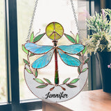 Hippy Soul - Personalized Hippie Window Hanging Suncatcher Ornament