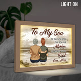 To My Son - Personalized Son Light Photo Frame