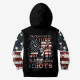 The Closer I Get To Nature The Father I Am From Idiots - Personalized Hunting All Over Shirt