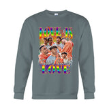 Love Is Love Bootleg Rainbow - Personalized LGBT Support T-shirt And Hoodie
