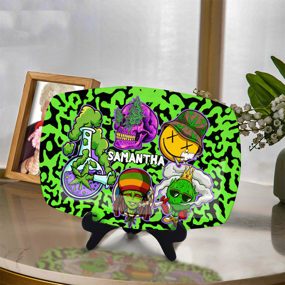 Keep One Rolled 420 - Personalized Weed Plate