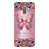 Hope For A Cure - Personalized Breast Cancer Awareness Clear Phone Case