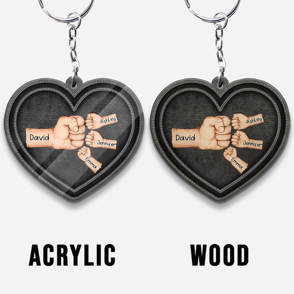 Best Dad/ Grandpa/ Papa... Ever - Personalized Father Keychain